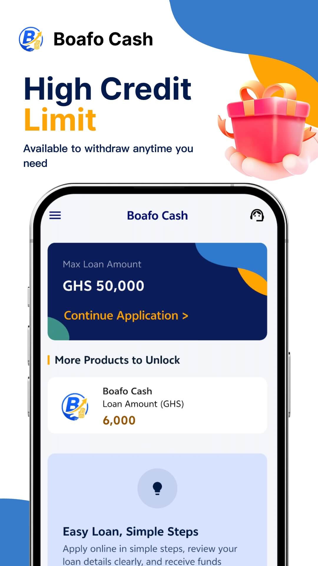 Boafo Cash product screen 1